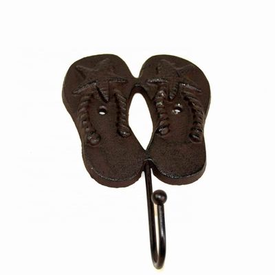 calidad Decoración del hogar Ganchos de abrigo de hierro forjado Artesanías de hierro fundido fábrica