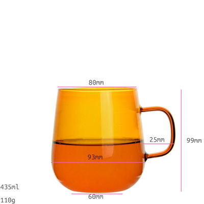 calidad Alto vaso coloreado Drinking Glasses del Borosilicate fábrica