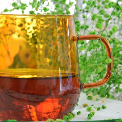 calidad Alto vaso coloreado Drinking Glasses del Borosilicate fábrica