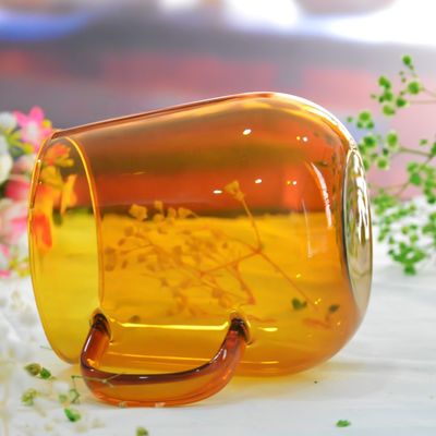 calidad Alto vaso coloreado Drinking Glasses del Borosilicate fábrica