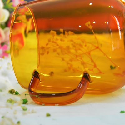 calidad Alto vaso coloreado Drinking Glasses del Borosilicate fábrica