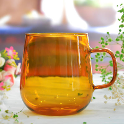 calidad Alto vaso coloreado Drinking Glasses del Borosilicate fábrica