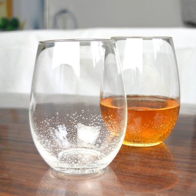 calidad 500 ml de vidrio transparente para whisky sin tallo, vidrio para vino fábrica