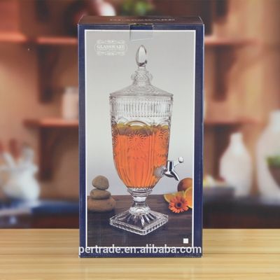 calidad Jarrón de vidrio de 5 litros con tapa. fábrica