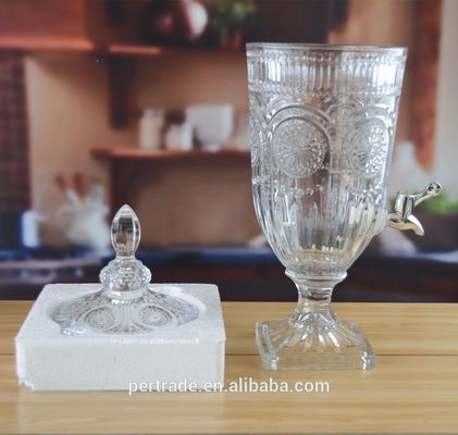 calidad Jarrón de vidrio de 5 litros con tapa. fábrica