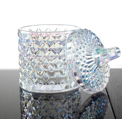 calidad Tarros de vidrio con tapa para cera fábrica