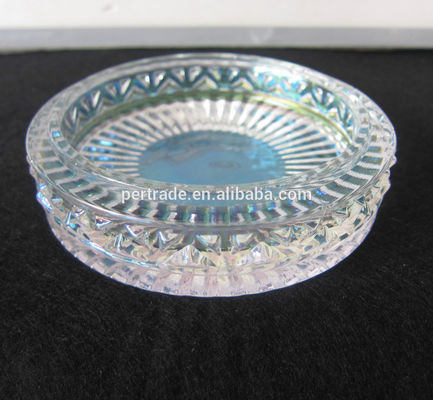 calidad Jarrones de cristal con diseño de diamantes en relieve para la vela fábrica