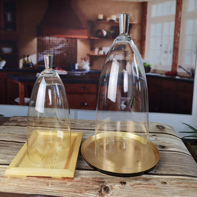 calidad Cloche de cúpula de cristal transparente sin plomo de 21 pulgadas fábrica