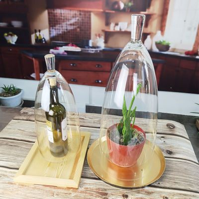 calidad Cloche de cúpula de cristal transparente sin plomo de 21 pulgadas fábrica