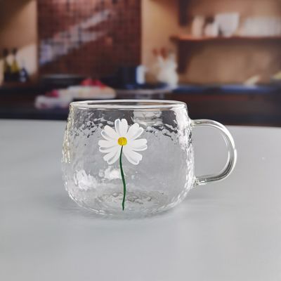 calidad Borosilicato martillado textura tumbler copas de beber con borde dorado fábrica