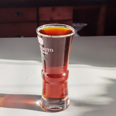 calidad Highball Bebida Coctel Vidrios de cristal soplados a mano con logotipo de color fábrica