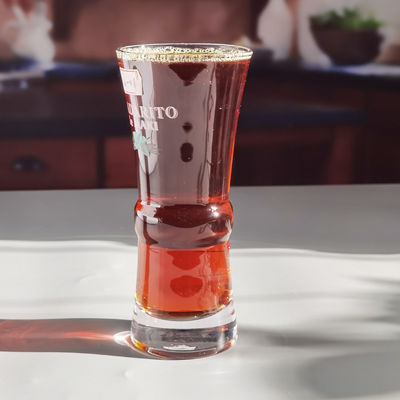 calidad Highball Bebida Coctel Vidrios de cristal soplados a mano con logotipo de color fábrica